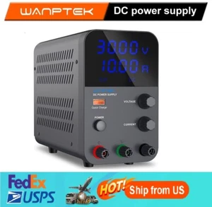 Wanptek Adjustable DC 0-30/60/120V 0-2/5/10A Lab Power Supply Bench Switching - Picture 1 of 11