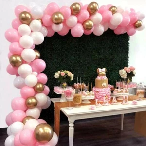 Baby shower decorations Girl It is a Girl pink decorations balloons Garland Arch - Picture 1 of 8