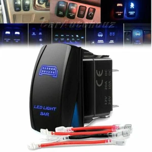 Blue LED Backlit Light Bar Control Rocker Toggle Switch For ATV UTV ARB Carling - Bild 1 von 10