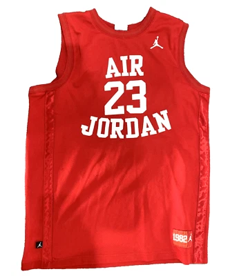 Youth Extra Large Stitched Air Jordan 23 Jersey Red - Image 1 of 4
