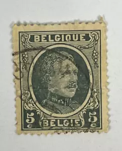Francobollo Belgio 5c - Prima emissione (usato) X43 - Foto 1 di 2