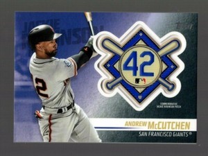2018 TOPPS UPDATE ANDREW MCCUTCHEN JACKIE ROBINSON DAY PATCH JRP-AM GIANTS