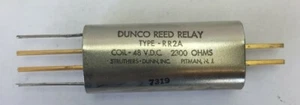 STRUTHERS-DUNN RR-2A DUNCO REED RELAY COIL 48 VDC 2300 OHMS - Picture 1 of 6