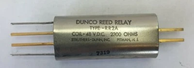 STRUTHERS-DUNN RR-2A DUNCO REED RELAY COIL 48 VDC 2300 OHMS - Image 1 of 4