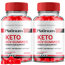 Platinum Keto Gummies- Platinum Keto ACV Gummys For Weight Loss ORIGINAL -2 Pack