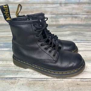 Dr Doc Martens Kids Toddler US Size 10 Black Boots 1460T AirWair Unisex Gothic - Picture 1 of 10