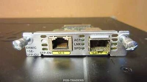 Carte d'interface HWIC améliorée Cisco EHWIC-1GE-SFP-CU V01 TIRÉE DE CISCO 3925 - Photo 1/3