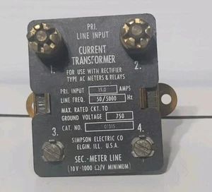 Simpson Electric Co 6-112035 01315 1315 15 Amp Current Transformer - Picture 1 of 7