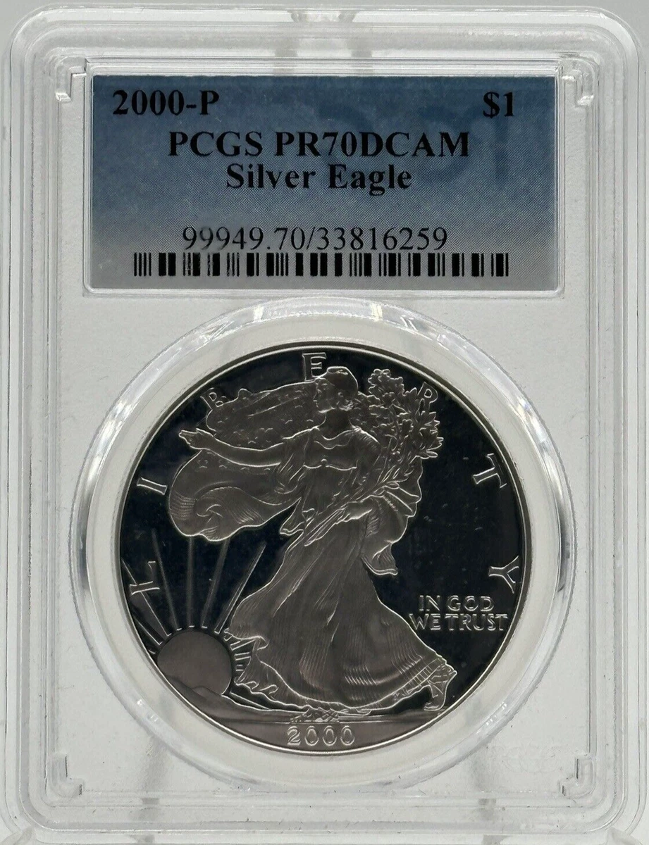 American Eagle PR 70 Graded 2000 Silver Bullion Coins for sale | eBay