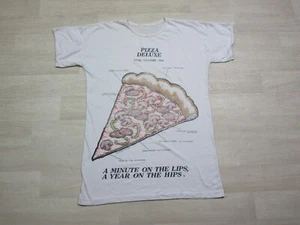 Vintage Pizza Deluxe 1980's One Size Long Night Shirt "Minute Lips Year on Hips" - Picture 1 of 10
