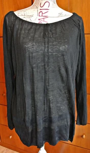 Pulli Iceberg Jeans Pullover Langarmshirt Carmen Transparent Black Larm 40/42 Nw - Bild 1 von 2
