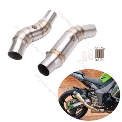 For Kawasaki Z1000 Z1000SX Ninja Exhaust Pipe Motorcycle 45/51mm Mid Link Pipe - Image 1 of 4