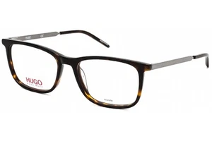 New Hugo Boss HG1018 086 Rectangle Dark Havana Eyeglasses Authentic - Picture 1 of 2
