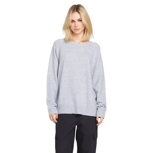 Volcom Twinkle Teas Women's Sweater, Light Grey, Large - Picture 1 of 2