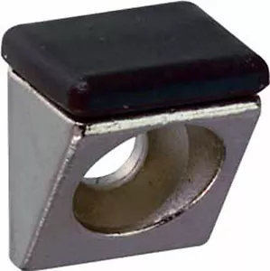 Pack of 4 Cushioned Square Screw fixing 10mm Shelf Supports for Glass - Picture 1 of 1