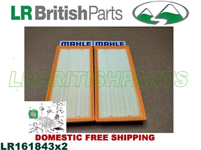 LAND ROVER AIR FILTER DISCOVERY RANGE ROVER LR4 SPORT SET LR161843 MAHLE - Image 1 of 4