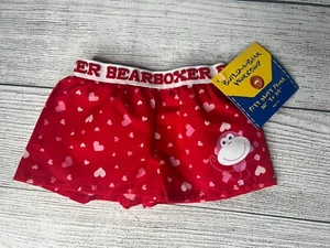 Build-A-Bear BABW Valentine’s Day Red Bear Boxers with Hearts & Monkey BRAND NEW - Picture 1 of 6