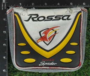 TAYLORMADE ROSSA MONZA SPIDER MALLET PUTTER MAGNETIC HEADCOVER GRAY/BLACK/YELLOW - Picture 1 of 7