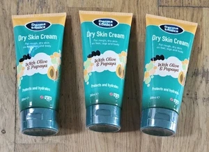 3x Dermatonics Dry Skin Cream With Olive & Papaya - Feet Legs Body 200ml Vegan - Picture 1 of 1