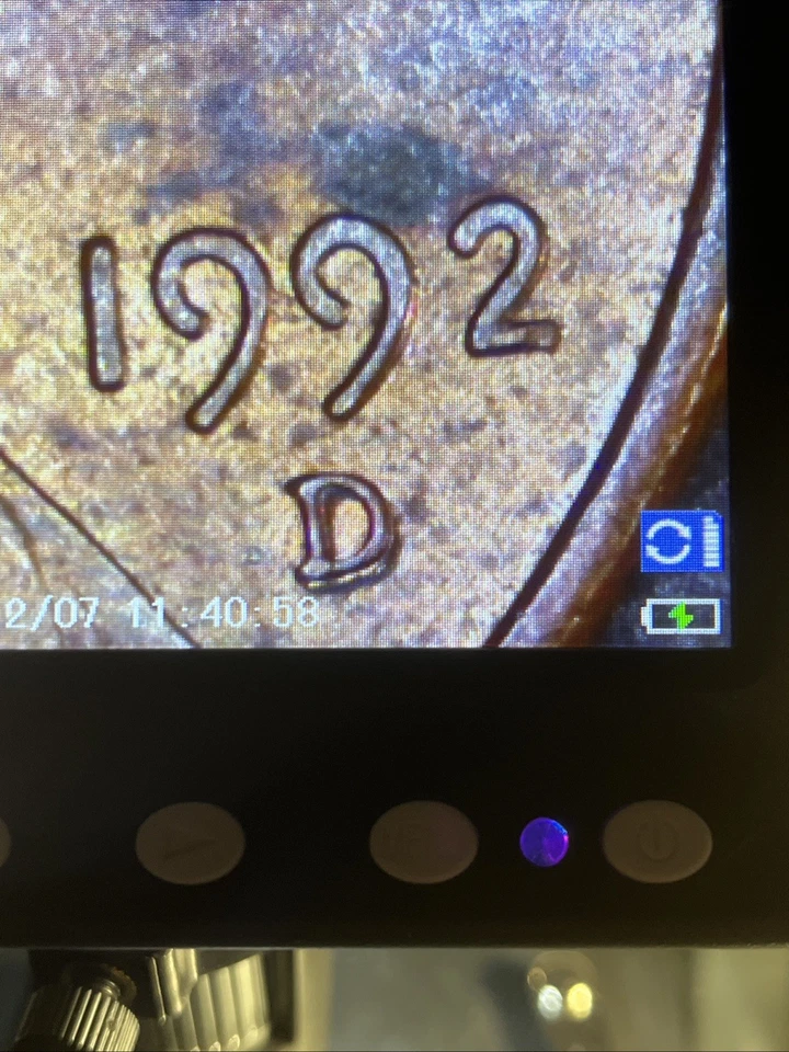 Lincoln Penny 1992 D doble matriz Foto 1 de 4