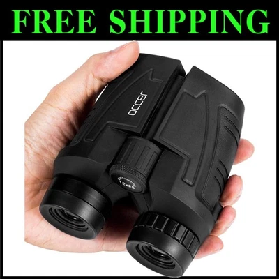 Lightweight 12x Magnification Binoculars for Easy Travel and Outdoor Adventures - Image 1 of 4