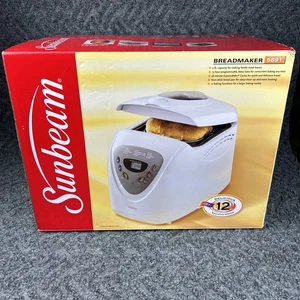 Macchina per il pane automatica Sunbeam 5891 bianca capacità 2 libbre -nuova con scatola - Foto 1 di 6