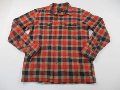 Camisa Pendleton Emerica Naranja Tablero A Cuadros Manga Larga Abotonada Para Hombre Mediana Foto 1 de 4