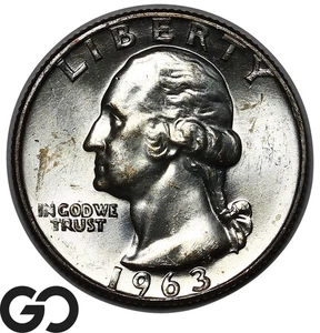 1963-D Washington Quarter, Solid Gem BU++ Blazer! - Picture 1 of 3