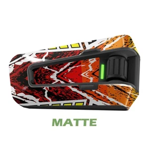 For Cardo Packtalk Neo Edge Pro Wrap Stickers Matte Decal Fiery Red - Bild 1 von 4