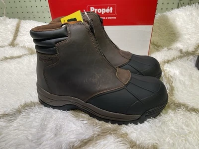 全新 Propet 户外靴 男式 暴雪 工作 尺码 11 (D) MBU005L 棕色/黑色 $149 — 第 1/4 张图片