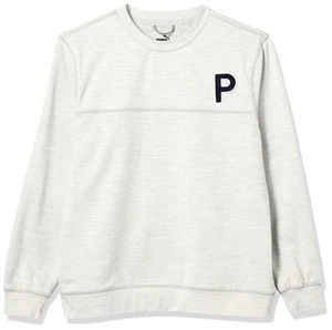 Puma Youth CLOUDSPUN Patch Crewneck Slate Sky/Heather Outerwear Junior XL - Picture 1 of 5