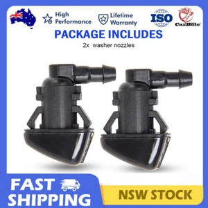 2x Windscreen Wiper Sprayer Nozzle For Ford Super Duty F-450 F-250 F-350 Nozzle - Picture 1 of 19