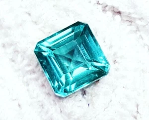 Square Cut Natural Bluish Green Rare Grandidierite 8.80 Ct Certified Loose Gems - Picture 1 of 8