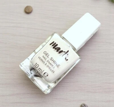 Avon mark. GEL SHINE Nagellack Farbe Iceberg White French Manicure Top Nails - Bild 1 von 4