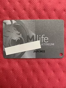 MLife (MGM REWARDS) Platinum Casino Slot Spielerkarte vorheriges Design - Bild 1 von 2