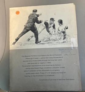1961 Ford Motor Co. Pittsburgh Pirates 11x14" Komplettsatz 6 Lithographien - Bild 1 von 10