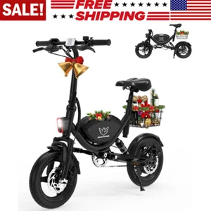 14" Folding Ebike 500W 36V Commuter Electric Bicycle Adult 330lbs UP TO 35 Miles - Picture 1 of 14