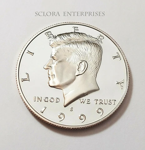1999 S KENNEDY *90% SILVER PROOF* HALF DOLLAR **FREE SHIPPING** Cover