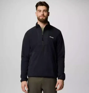 Columbia - Men's Sequoia Grove Half Zip Fleece XL Black - Picture 1 of 10