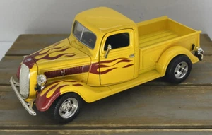 '37 Ford Pick Up Yellow Testors Hot Metal 1/24 Diecast Model New But Assembled - Picture 1 of 8