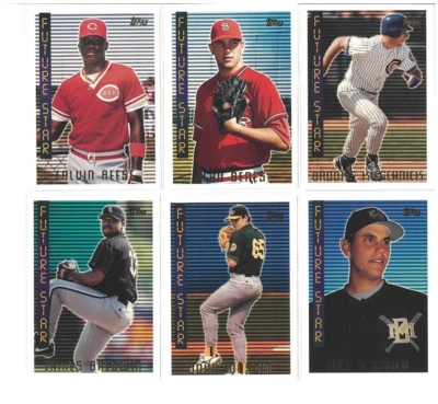 TOPPS 1995 MLB 9 FUTURE STARS ROOKIE CARDS COLLECTION  Near Mint Collector's Set - Image 1 of 4