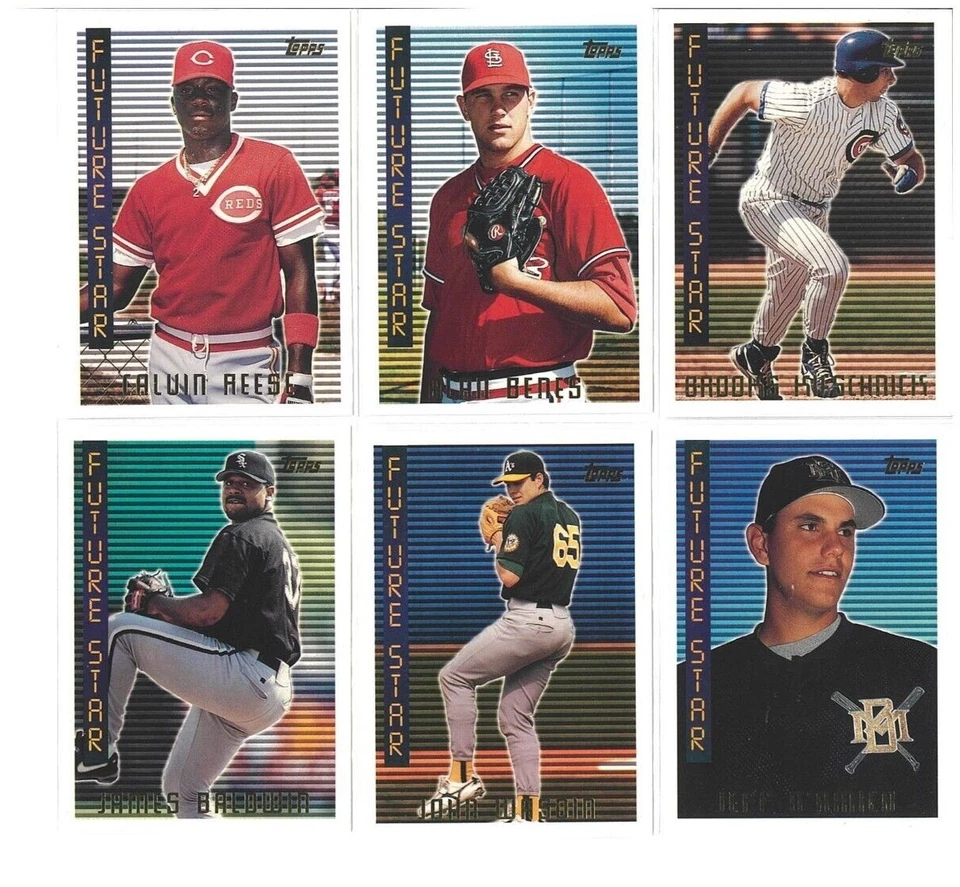 TOPPS 1995 MLB 9 FUTURE STARS COLECCIÓN DE CARTAS DE NOVATO Juego de Coleccionista Casi Como Nuevo Foto 1 de 4