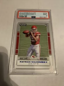 Patrick Mahomes 2017 Panini Playoff Goal Line PSA 9 - Picture 1 of 1