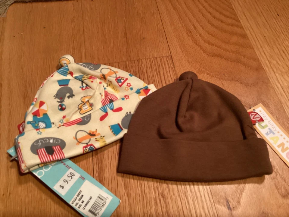 2 Nuevos Sombreros Infantiles Zutano Talla Recién Nacido Foto 1 de 1