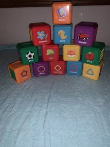 Fisher Price Laugh and Learn First Word Smart Puppy Replacement Blocks Lot Of 13 - Picture 1 of 4