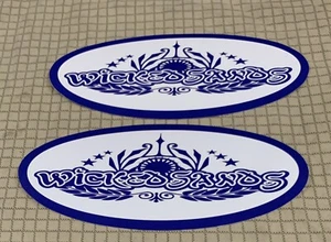 Calcomanía de 3 Wicked Sands, pegatinas con logotipo de cresta. Totalmente nuevo - Imagen 1 de 5