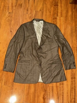 Paul Stuart Wool Blazer Sport  SB STUART Jacket  Brown Size 43 3 Buttons - Image 1 of 4