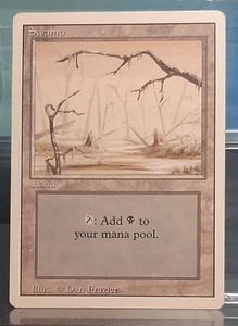 Magic Vintage - Swamp / Sumpf (V.2) - Basic Land - Revised - EN/EX - Bild 1 von 9