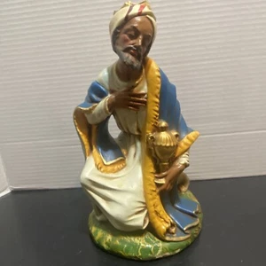 Figura Belén Wiseman Vintage Papel Maché Fontanini Escala 12" Hecho en Italia - Imagen 1 de 11