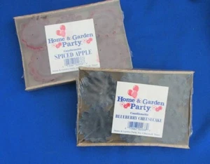 Lot of 2 Sets of Home & Garden Party Candlemelts 6 Spiced Apple 6 Blueberry Chee - Picture 1 of 3